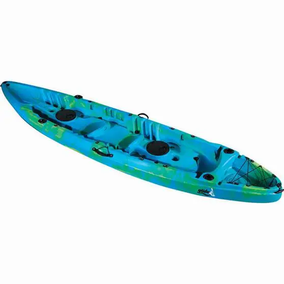 Glide Reflection Tandem Kayak - 2 Person Blue / Green 3 Glide Reflection Tandem Kayak - 2 Person Blue / Green - Image 3