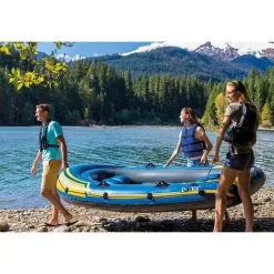 Intex Challenger Inflatable Boat 3 Person -Kayaks Sales BCF 581940 04 hi res