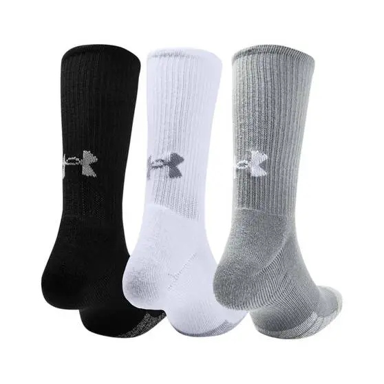 Under Armour Men's Heatgear Crew Socks 3 Pack 1 Under Armour Men's Heatgear Crew Socks 3 Pack