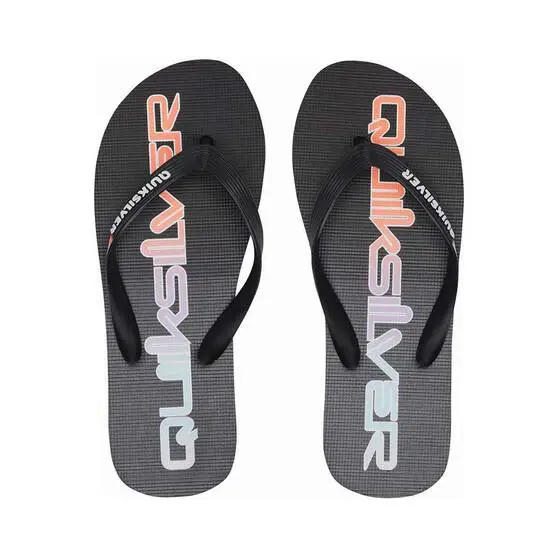 Quiksilver Mens Molokai Word Block Thongs 2 Quiksilver Mens Molokai Word Block Thongs - Image 2