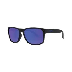 Liive Vision Liive X Wolf Men's Mirror Polarised Sunglasses Matt Black With Blue Lens