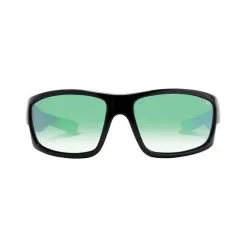 LXD Men’s Atlantic Mirror Polar Sunglasses Black With Green Lens