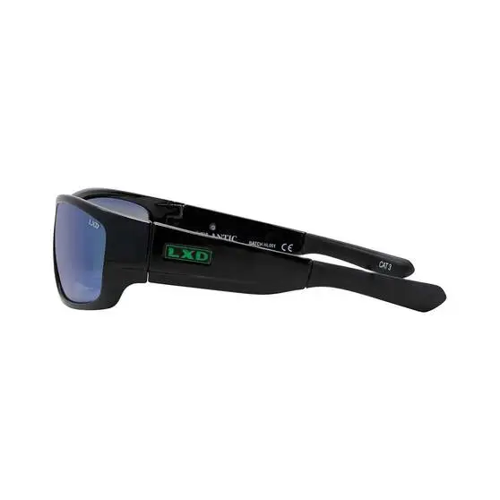 LXD Men’s Atlantic Mirror Polar Sunglasses Black With Green Lens 2 LXD Men’s Atlantic Mirror Polar Sunglasses Black With Green Lens - Image 2