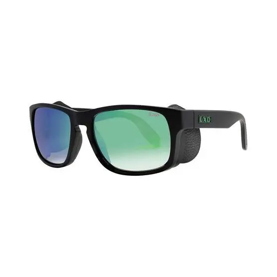 LXD Men’s Baja Mirror Polar Sunglasses Matt Black With Green Lens 4 LXD Men’s Baja Mirror Polar Sunglasses Matt Black With Green Lens - Image 4