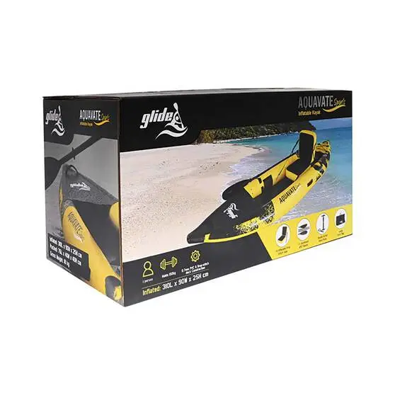 Glide Aquavate Sport Inflatable Kayak - 1P 1 Glide Aquavate Sport Inflatable Kayak - 1P
