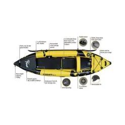 Glide Aquavate Sport Inflatable Kayak - 1P 17 Glide Aquavate Sport Inflatable Kayak - 1P -Kayaks Sales BCF 643073 08 hi res