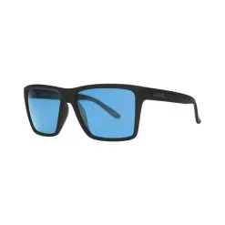 Liive Vision Liive Men’s Matt Scholz X Division Sabotage Sunglasses Matt Black With Blue Lens