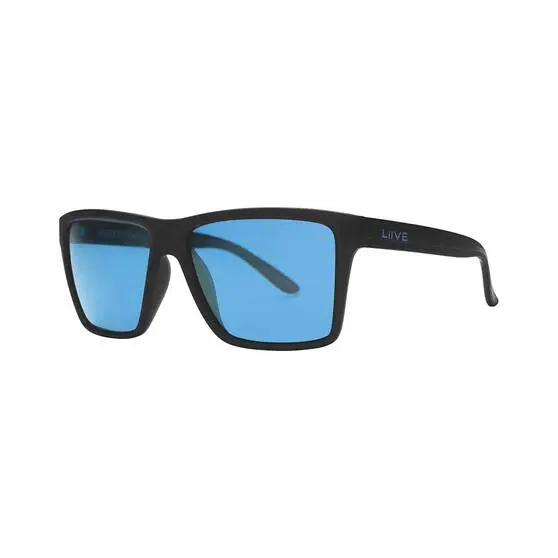 Liive Vision Liive Men’s Matt Scholz X Division Sabotage Sunglasses Matt Black With Blue Lens 1 Liive Vision Liive Men’s Matt Scholz X Division Sabotage Sunglasses Matt Black With Blue Lens