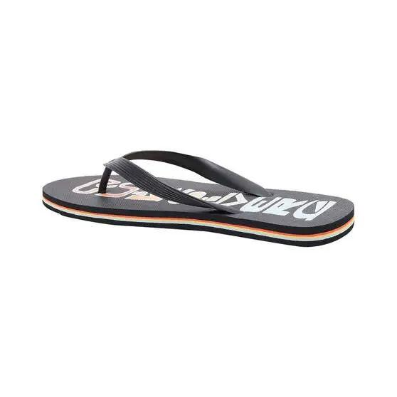 Quiksilver Men's Molokai Word Thongs 1 Quiksilver Men's Molokai Word Thongs